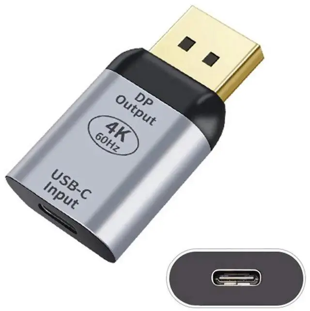 Alt view image 2 of 7 - Chenyang USBC Female Source to DisplayPort DP Sink Adapter, 4K@60Hz 1080P Video HDTV Converter for USBC Tablet, Smartphone and Laptop External Display Output
