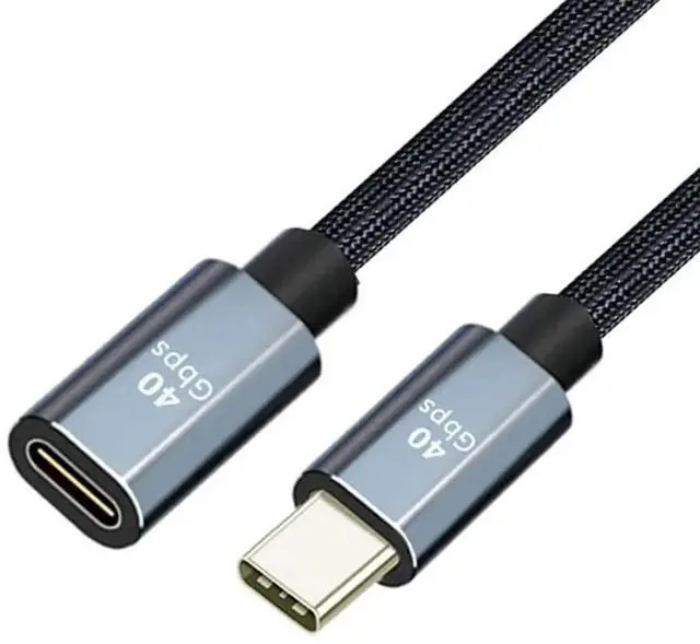 Main image of AJMRTC USB4 Extension Cable Male to Female 30CM, 40Gbps Data Transfer 100W PD Charging 8K@60Hz Video Output, Compatible with Thunderbolt 3/4, USBC Devices for Docking Station, Laptop, Monitor