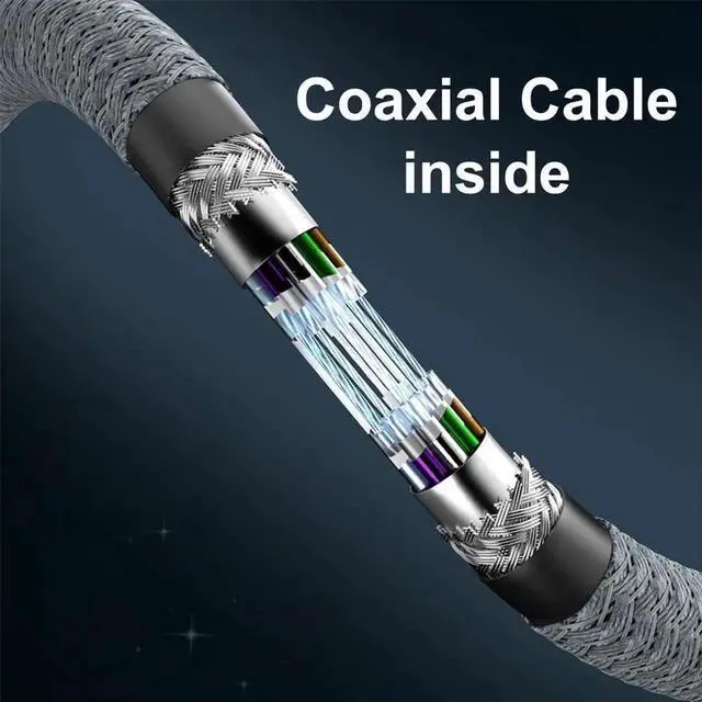 Alt view image 2 of 7 - AJMRTC USB4 Extension Cable Male to Female 30CM, 40Gbps Data Transfer 100W PD Charging 8K@60Hz Video Output, Compatible with Thunderbolt 3/4, USBC Devices for Docking Station, Laptop, Monitor