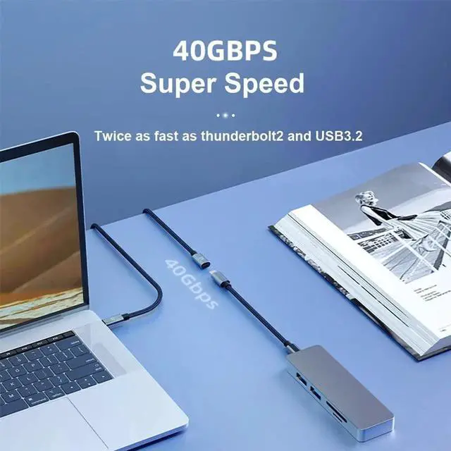 Alt view image 4 of 7 - AJMRTC USB4 Extension Cable Male to Female 30CM, 40Gbps Data Transfer 100W PD Charging 8K@60Hz Video Output, Compatible with Thunderbolt 3/4, USBC Devices for Docking Station, Laptop, Monitor