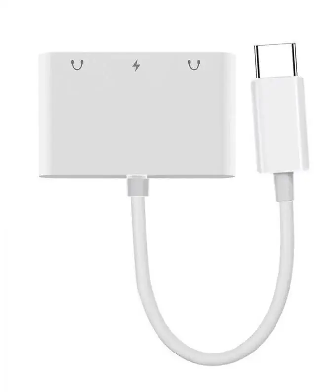 Main image of AJMRTC USBC Male to Dual 3.5mm AUX & MIC Audio Adapter,5Gbps USBC External Sound Card with PD Power Charging Port for Laptop,Tablet,Smartphone,Audio Headset Microphone