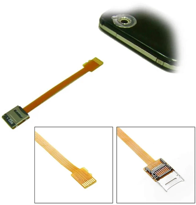 Alt view image 7 of 7 - AJMRTC Male to Female Micro SD TF Memory Card Extension Cable,Soft Flat FPC Flexible Extender Cord 10cm,for Micro SD TF Card Adapter,DIY Electronics,Embedded Project,Device Internal Modification