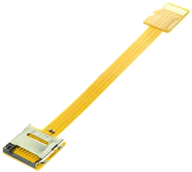 Alt view image 2 of 7 - AJMRTC Male to Female Micro SD TF Memory Card Extension Cable,Soft Flat FPC Flexible Extender Cord 10cm,for Micro SD TF Card Adapter,DIY Electronics,Embedded Project,Device Internal Modification
