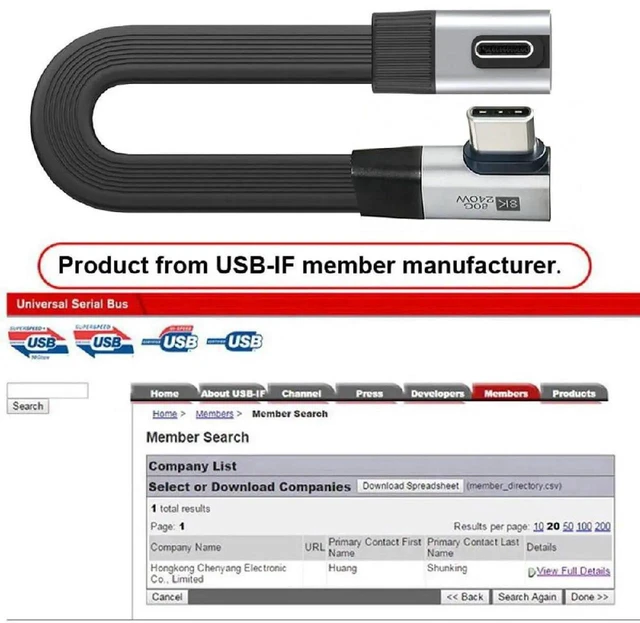 Alt view image 5 of 7 - AJMRTC USB5.0 Flat Slim FPC Male to Male 90Degree RightAngle Extension Cable 20cm,80Gbps,240W PD,16K 8K 60Hz 5K Video,LowProfile Compatible with USB4.0 Thunderbolt 3/4/5