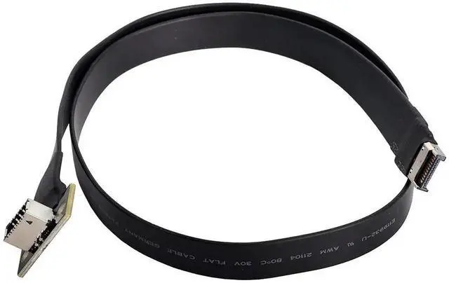 Main image of AJMRTC 50cm USB 3.1 Front Panel IDC Header Male to Female Extension Cable,Motherboard IDC to TypeE MF Data Cord,for PC Case Front Panel,Mainboard Internal USBC TypeE Port Extension