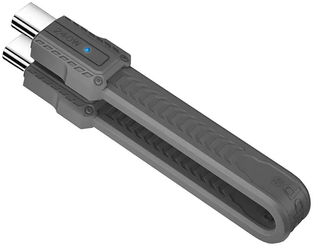 Main image of AJMRTC Grey USB5.0 Flat Slim FPC LanyardStrap Keychain Cable,80Gbps Data,240W PD Charging,16K@30Hz 8K@60Hz 5K Video,Portable USBC Cord Compatible with USB4.0 Thunderbolt 3/4/5