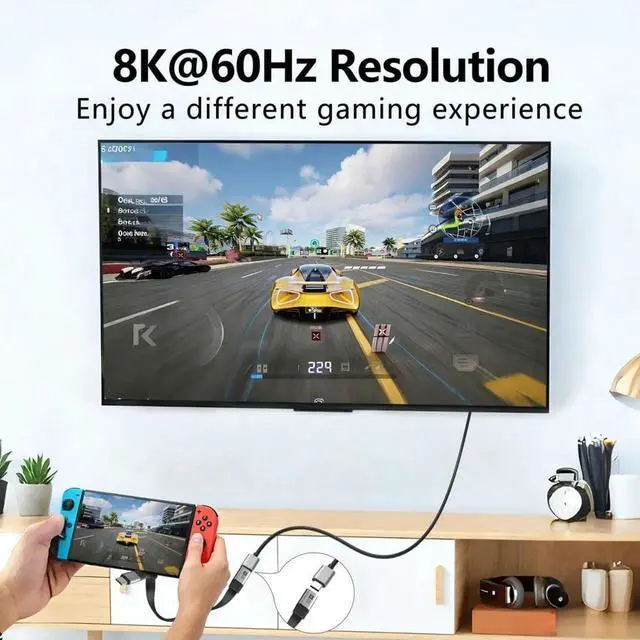 Alt view image 7 of 7 - AJMRTC 20cm RightAngle 90Degree Flat Slim FPC USB5.0 Male to Female Extension Cable,80Gbps,240W PD,16K@30Hz 8K@60Hz 5K Video,Compatible with USB4.0 Thunderbolt 3/4/5