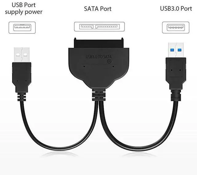 Alt view image 2 of 7 - AJMRTC USB3.0 to 12+6Pin SSD to SATA 22Pin Hard Disk Adapter Cartridge, Turn Old 20102011 MacBook Air A1369 A1370 12+6pin SSD into External Portable Storage Drive