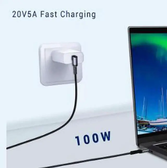 Alt view image 4 of 4 - AJMRTC USBC to USBC Cable 9.8FT(3M), USB3.1 Gen2 10Gbps FullFunction Cord, 100W PD Fast Charging, 4K@60Hz Video Output for Laptop, External SSD, Monitor and USBC Mobile Devices