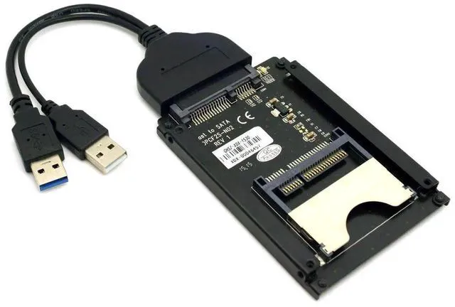 Alt view image 5 of 7 - AJMRTC SATA 22Pin to USB3.0 CFast Card Reader & 2.5Inch HDD SSD Hard Disk Case, DualFunction Adapter for CFast Memory Card, 2.5" SATA SSD HDD Storage for PC and Laptop