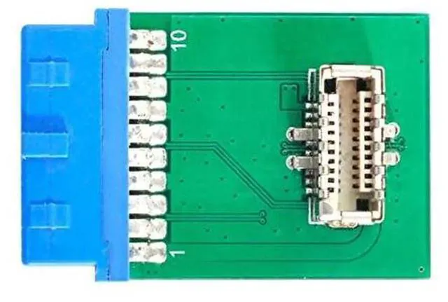 Alt view image 2 of 4 - AJMRTC USB3.1 FrontPanel KeyB TypeE Socket to USB3.0 20Pin Header Male Adapter, Internal Motherboard Converter for Desktop PC Chassis FrontI/O USBC Port Modification