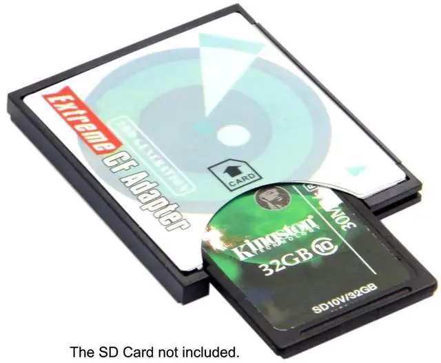 Alt view image 2 of 7 - AJMRTC SD SDHC SDXC to Compact Flash CF Type I Adapter Card, Convert SD Memory Card to CF TypeI Card for Camera, Camcorder, Industrial Device HighSpeed Storage Conversion