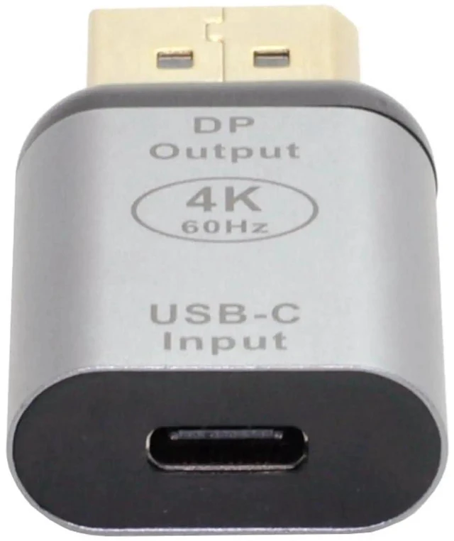 Main image of AJMRTC USBC TypeC Female Source to DisplayPort DP Sink Adapter, 4K@60Hz 1080P HD Video Output Converter, USBC Source to DP Display Adapter for Tablet, Phone, Laptop