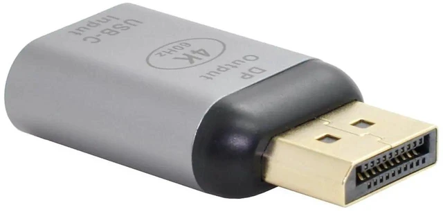 Alt view image 6 of 7 - AJMRTC USBC TypeC Female Source to DisplayPort DP Sink Adapter, 4K@60Hz 1080P HD Video Output Converter, USBC Source to DP Display Adapter for Tablet, Phone, Laptop