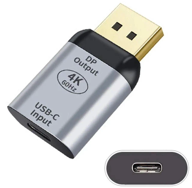 Alt view image 3 of 7 - AJMRTC USBC TypeC Female Source to DisplayPort DP Sink Adapter, 4K@60Hz 1080P HD Video Output Converter, USBC Source to DP Display Adapter for Tablet, Phone, Laptop