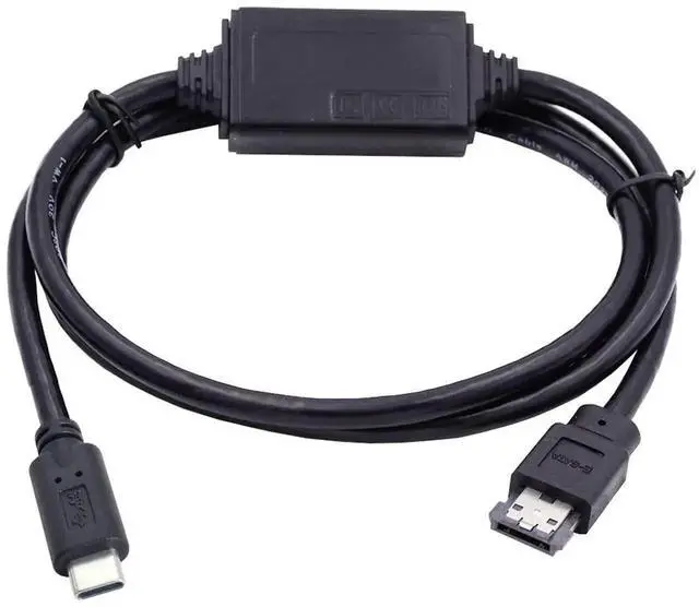 Alt view image 7 of 7 - AJMRTC USBC to PowerOvereSATA DC5V Converter Cable,USB3.0 5Gbps eSATAp Adapter for 2.5" HDD SSD ODD Optical Drive,TypeC Host to eSATAp Storage for Laptop Desktop PC