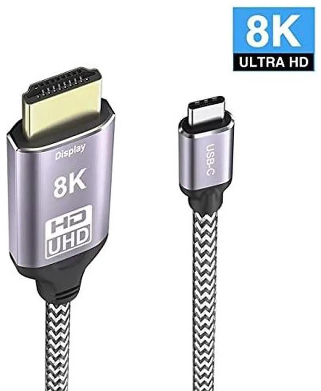 Alt view image 6 of 7 - AJMRTC 6FT 1.8M USBC Source to HDMI 2.0 Male Cable,USB4 TypeC to HDMI Adapter Cord,Supports 8K UHD 4K Video Output for USBC Laptops,Monitors,HDTV and Projectors
