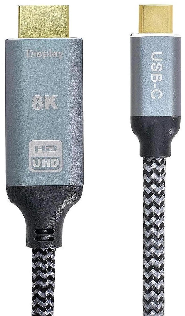 Alt view image 4 of 7 - AJMRTC 6FT 1.8M USB4 TypeC Source to HDMI 2.0 Male Cable, USBC AltMode to HDMI Cord, Supports 8K UHD 4K@60Hz Video for Laptops, Monitors, HDTVs, Projectors