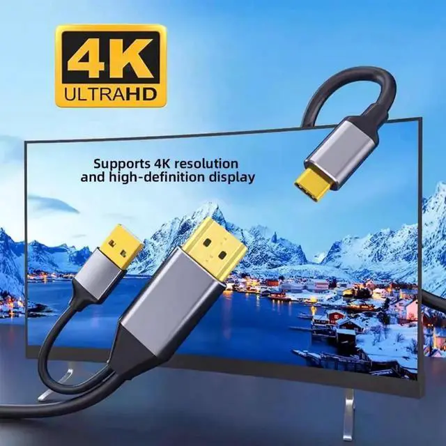 Alt view image 5 of 7 - AJMRTC 2.0M HDMI Source to USBC Male Cable, 4K HD HDMI to TypeC Cord for TouchEnabled USBC Monitors, Connect HDMI Laptops to USBC Touch Screen Displays and HDTV