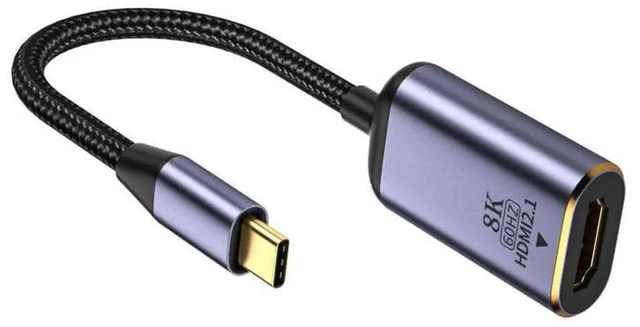 Alt view image 6 of 7 - AJMRTC USB4 TypeC Source to HDMI 2.0 Female Adapter Cable, Supports 8K@60Hz UHD 4K Video, USBC Male to HDMI Female Cord for Connecting HDMI Male Monitor, HDTV and Projector