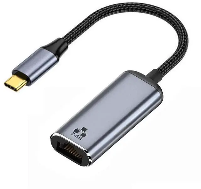 Main image of AJMRTC USB3.1 TypeC to 2.5G Gigabit Ethernet Adapter Cable,2500Mbps RJ45 LAN Network Converter Cord,USBC to 2.5Gbps Ethernet for Laptops,Notebooks,Desktop PC Network Connection