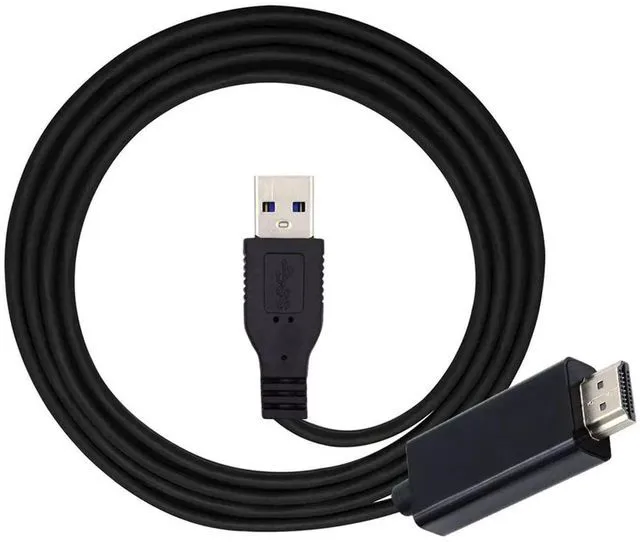 Main image of AJMRTC 1.8M USB3.0 Male to HDMI Male Active Converter Cable,USB 3.0 Source to HDMI Sink 1080P Video Adapter Cord for Desktop,Laptop PC,Monitor,Projector External Video Display Output