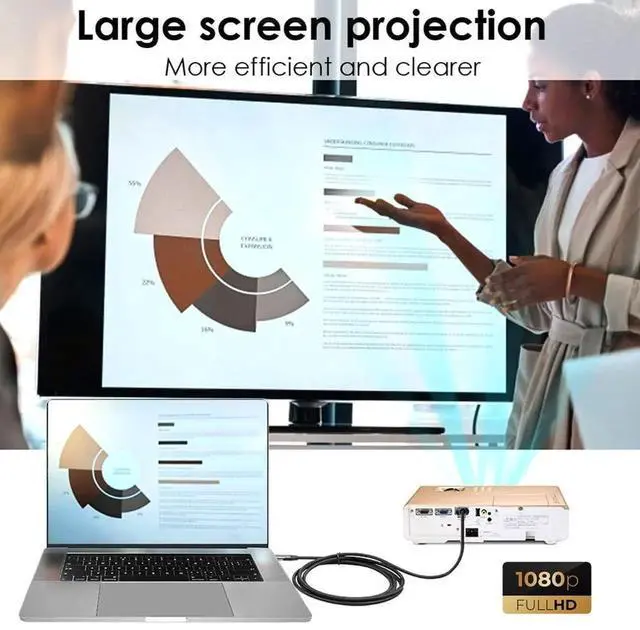Alt view image 6 of 7 - AJMRTC 1.8M USB3.0 Male to HDMI Male Active Converter Cable,USB 3.0 Source to HDMI Sink 1080P Video Adapter Cord for Desktop,Laptop PC,Monitor,Projector External Video Display Output