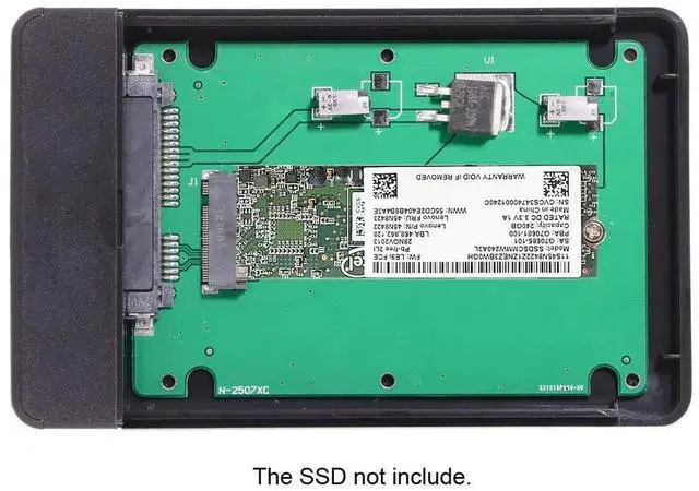 Alt view image 6 of 7 - AJMRTC USBC SSD Enclosure for ThinkPad X1 Carbon 20+6Pin SATA SSD, USBC to 20+6Pin Hard Disk External Case, Portable Storage Adapter for OldGen X1 Carbon Proprietary SATA SSD