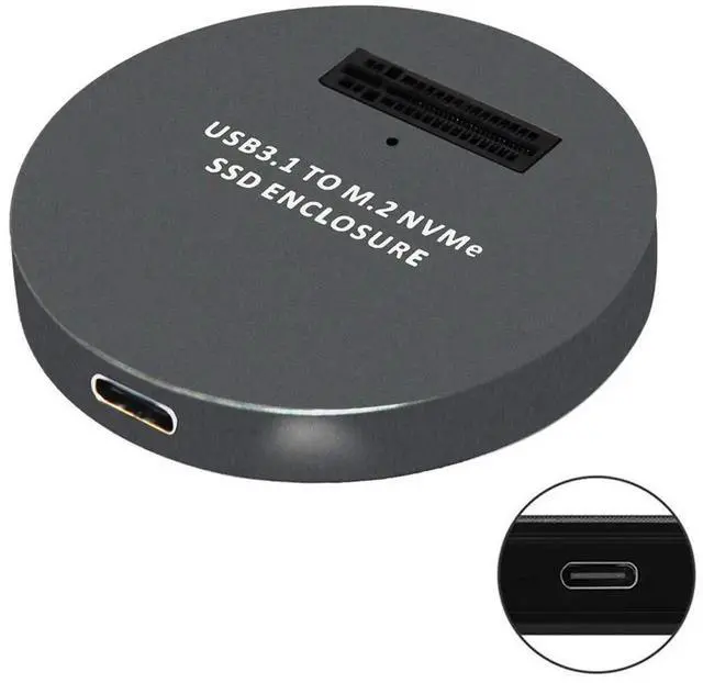 Alt view image 6 of 7 - AJMRTC Vertical USBC to M.2 NVMe MKey SSD PCBA Adapter, USB3.1 External NGFF Converter Board, Black Bare PCB Adapter for 2230 2242 2260 2280 NVMe M.2 SSD, No Enclosure
