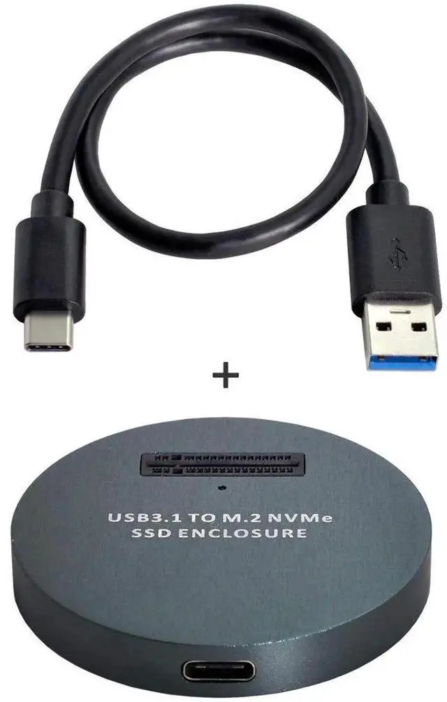 Alt view image 5 of 7 - AJMRTC Vertical USBC to M.2 NVMe MKey SSD PCBA Adapter, USB3.1 External NGFF Converter Board, Black Bare PCB Adapter for 2230 2242 2260 2280 NVMe M.2 SSD, No Enclosure