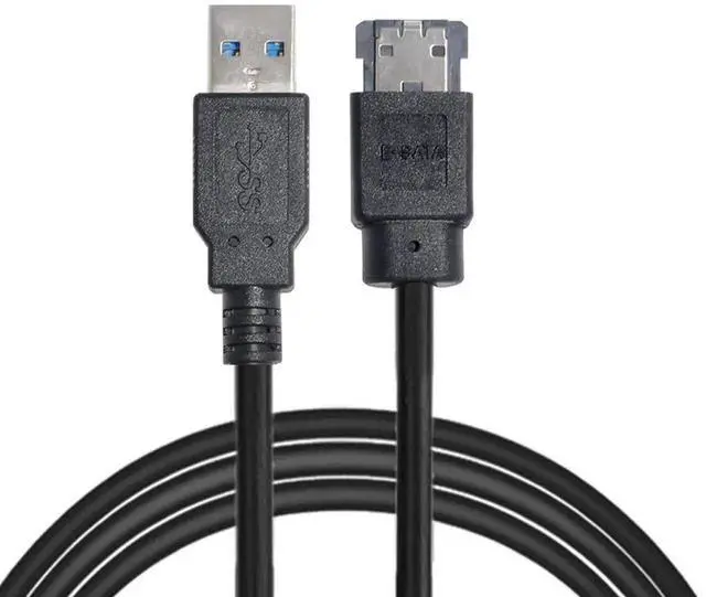 Main image of AJMRTC USB 3.0 to Power Over eSATA DC5V Adapter, USB2.0 to eSATAp Converter Cable for 2.5" 3.5" HDD SSD ODD Optical Drive, External Storage PowerSupplied Connector Adapter