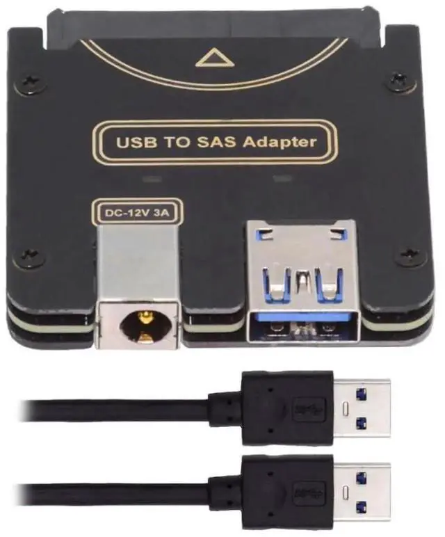 Main image of AJMRTC SFF8482 SAS 29Pin to USB 3.0 Hard Drive RAID Adapter, 5Gbps SAS SATA HDD Converter with Builtin Chipset & Power Port, Requires External 12V/3A Power Supply