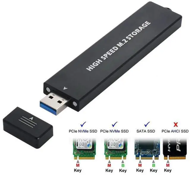 Alt view image 6 of 7 - AJMRTC USB 3.0 to M.2 NVMe MKey & SATA NGFF SSD Adapter PCBA Board, RTL9210B Chipset External Converter for M.2 NVMe SATA SSD, Bare Circuit Board Without Housing Case