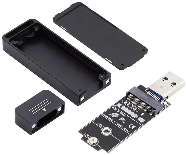 Main image of AJMRTC USB 3.0 to M.2 NVMe MKey & SATA NGFF SSD Adapter PCBA Board, RTL9210B Chipset External Converter for 2230 2242 Size M.2 SSD, Bare Circuit Board Without Enclosure Case