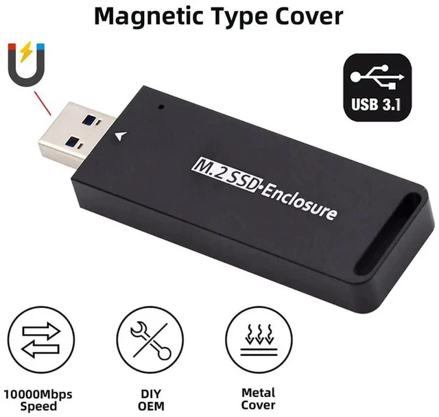 Alt view image 7 of 7 - AJMRTC USB 3.0 to M.2 NVMe MKey & SATA NGFF SSD Adapter PCBA Board, RTL9210B Chipset External Converter for 2230 2242 Size M.2 SSD, Bare Circuit Board Without Enclosure Case