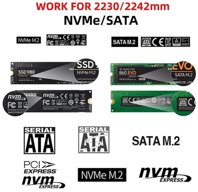 Alt view image 5 of 7 - AJMRTC USB 3.0 to M.2 NVMe MKey & SATA NGFF SSD Adapter PCBA Board, RTL9210B Chipset External Converter for 2230 2242 Size M.2 SSD, Bare Circuit Board Without Enclosure Case