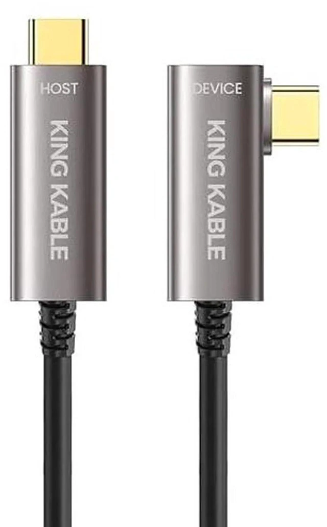 Main image of AJMRTC Optical Fiber USB3.1 Gen2 90Degree Right Angle USBC Cable,10Gbps HighSpeed Data Cord, Backward Compatible with USB3.0 USB2.0 USB1.1 for Industrial Camera, Machine Vision, Storage Devices