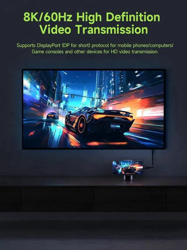 Alt view image 7 of 7 - AJMRTC USB4 Cable, LED Display USBC 240W PD Fast Charging Cord, 8K@60Hz Video 40Gbps Data Transfer Compatible with Thunderbolt 4/3 for iPhone 17 16 15 Pro Max, iPad, MacBook Pro Air