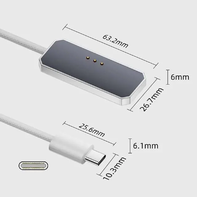 Alt view image 3 of 7 - AJMRTC USBC to Magnetic Smart Connector Charging Cable 2M,18W Fast Charging Alloy Magnetic Charger Cord for iPad Air 10.9" 11" M2 M3 20202025, iPad Pro 11" 20182022 Charge Cable