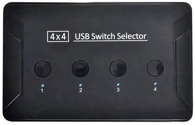 Main image of AJMRTC 4Port USB 3.0 KVM Switch Selector, 4 Computers Sharing 4 USB Peripherals, USB Switcher for Keyboard Mouse Scanner Printer, for Home Office MultiDesktop Workstation Setup