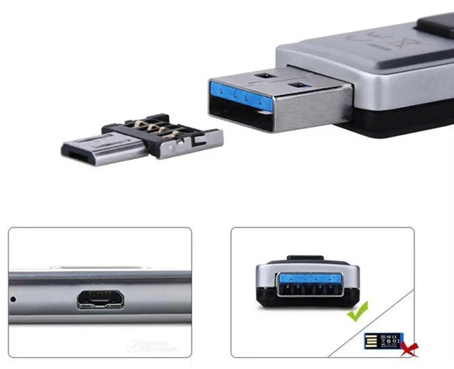 Alt view image 2 of 7 - AJMRTC 100Pack Mini USB3.0 Card Reader with Micro USB 5Pin OTG Adapter, USB 3.0 to Micro SD SDXC TF Memory Card Reader for Tablet, Cell Phone, PC, Bulk Pack for Wholesale & Commercial Deployment