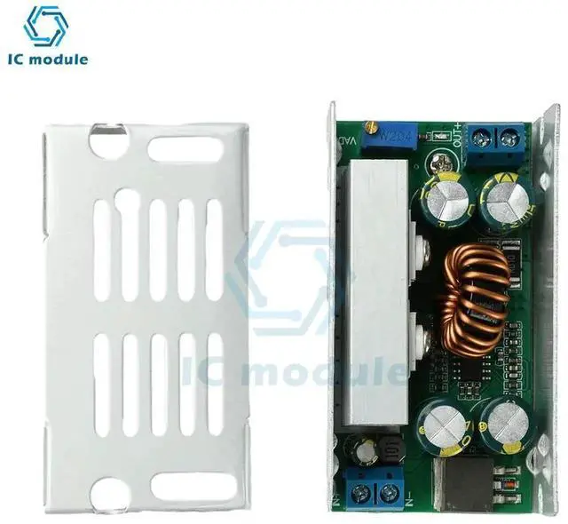 Alt view image 3 of 3 - AJMRTC 15A 200W DCDC Adjustable Buck Converter Module, 855V Input to 135V Output High Power StepDown Voltage Regulator with Aluminum Heat Dissipation Shell