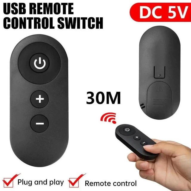 Alt view image 3 of 3 - AJMRTC DC 5V USB RF Remote Switch Dimmer Speed Control Module, Wireless OnOff Dimming Speed Adjustment Controller for LED Strip Lights, USB Fans, Night Lights, USBPowered DIY Lighting Projects