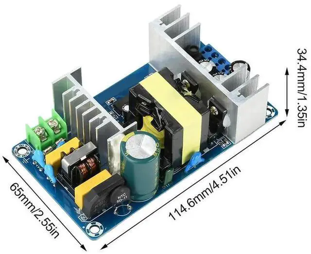 Alt view image 3 of 3 - AJMRTC HighPower Industrial Power Module Bare Board, AC 110245V DC 199346V to DC 12V 6A StepDown Power Supply Module, Isolated ACDC Buck Converter Bare Circuit Board for Industrial Equipment DIY