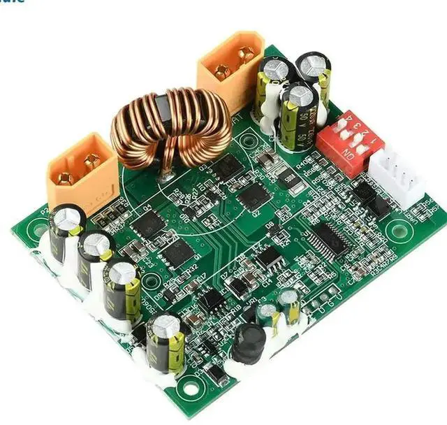 Alt view image 2 of 3 - AJMRTC 100W MPPT Solar Charge Controller, 12V 24V Solar Energy System Regulator with DIP Switch for Voltage and String Count Selection, Solar Panel Charging Controller for OffGrid Solar Power DIY Ene