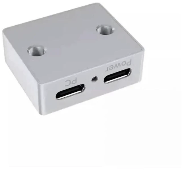 Main image of AJMRTC USBC PowerSignal Separator Module, 5V USB TypeC Splitter with CNC Aluminum Alloy Shell, AntiBackPower Protection for PiKVM Remote KVM Control, Raspberry Pi USB Gadget Mode DIY Projects