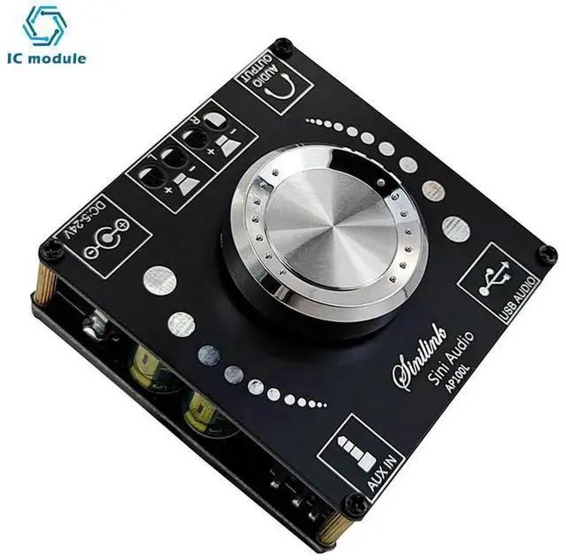 Alt view image 3 of 3 - AJMRTC XYAP100L Digital Amplifier Board, 100W×2 Stereo HighPower Bluetooth Audio Module, DC826V Input, Support AUX Input, USB Sound Card for Home DIY Speaker Audio System