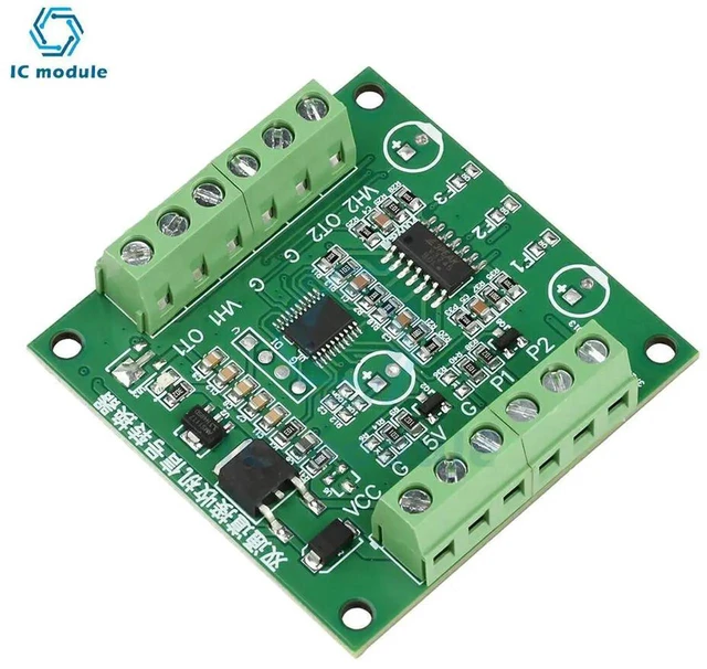 Alt view image 5 of 6 - AJMRTC 2CH PWM to Voltage Signal Converter Board, Servo Aeromodel Receiver Conversion Module, RC Crawler Motor Controller Accessory for RC Model Signal Conversion Projects