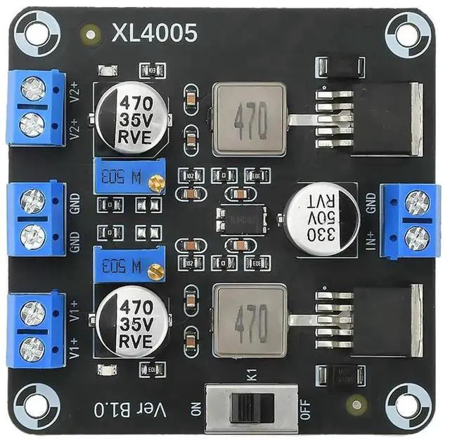 Alt view image 3 of 3 - AJMRTC XL4005E1 DCDC StepDown Converter Board, Adjustable Voltage Constant Current Charging Module, Buck Switching Power Supply Module for Battery Charging and DIY Power Projects