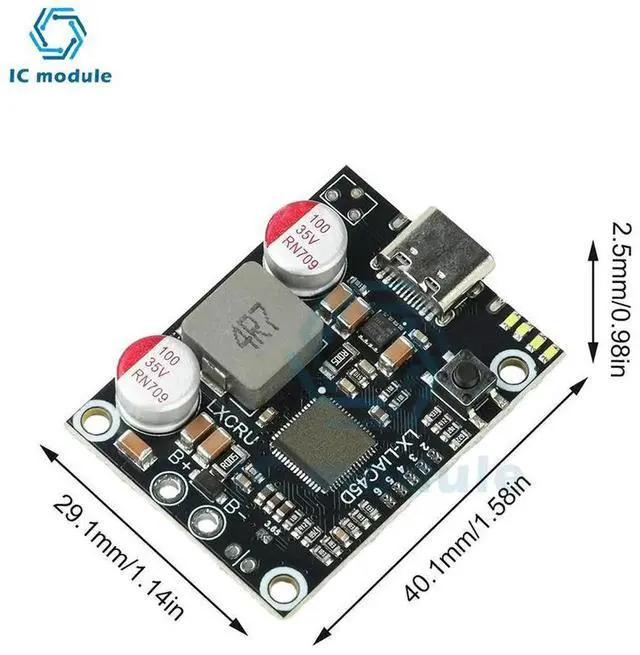 Alt view image 4 of 6 - AJMRTC 26S PD 45W Fast Charging Power Bank Module, DIY Mainboard for Lithiumion & LiFePO4 Battery Pack, MultiCell Mobile Power Supply Circuit Board for Custom Power Bank Projects